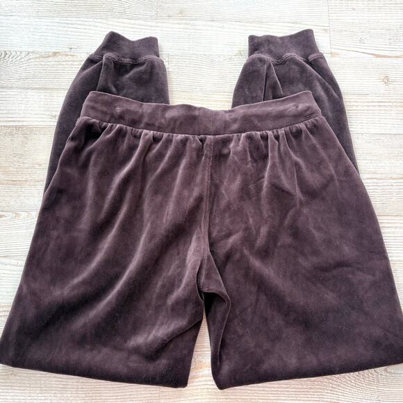 Hale‎ Bob Low Rise Y2K Velour Joggers | Brown Size Medium - Picture 5 of 8